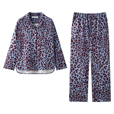 贝妍女春秋季长袖高级感开衫睡衣