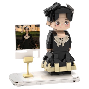 纪念日礼物照片积木人像定制送情侣男生女友手办diy人偶生日礼物