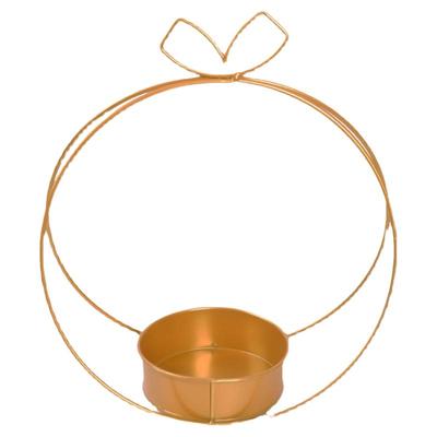 花篮金属藤编铁艺爱心圆形手提