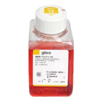 Gibco 11330-032 DMEM/F-12 培养基（含L-谷氨酰胺 HEPES）500ml