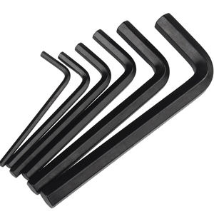 铁黑L型内六角扳手单个内六方形匙套装螺丝刀0.7/2/3/4/5-10mm