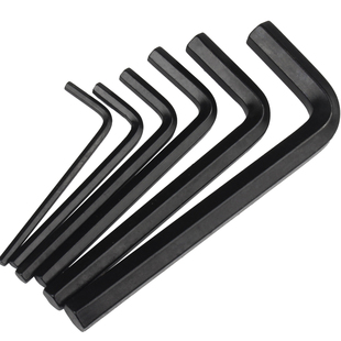 铁黑L型内六角扳手单个内六方形匙套装螺丝刀0.7/2/3/4/5-10mm