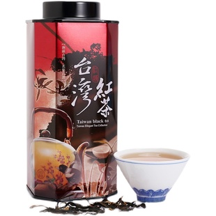 中国台湾原装梨山大条索红茶轻发酵中烘焙茶叶高山茶75克罐装实体