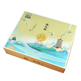 三月东关桂花伴手礼扬州雪花酥牛轧糖桂花糕点松塔酥礼盒包装