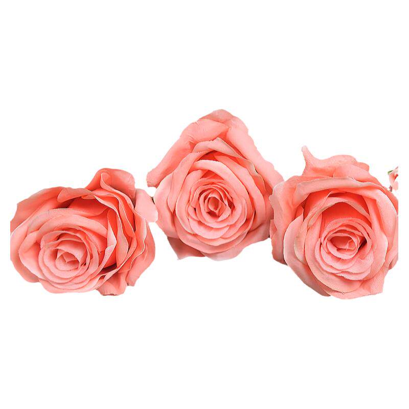 仿真玫瑰花套装塑料花婚庆装饰花家居摆件花艺客厅绢布假花干花