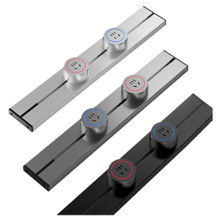 欧维森明装壁挂式可移动电力轨道插座导轨滑动明装轨道电源插座