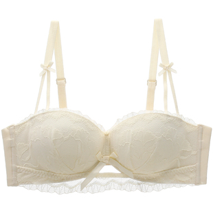 六只兔子蕾丝内衣女小胸聚拢显大防外扩文胸罩甜美少女风文胸套装