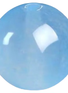 DIY浅蓝玉髓圆珠散珠手工串珠
