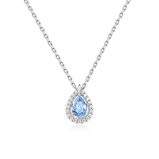 Fanci范琦蓝眼泪项链深海蓝锁骨链原创百搭生日礼物送女友闺蜜