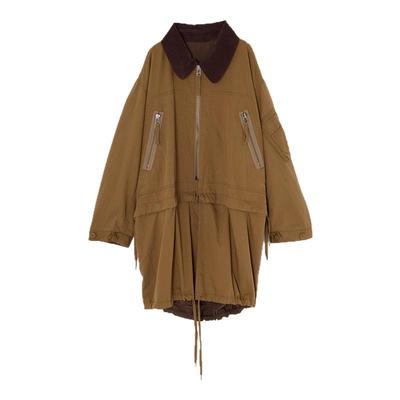 MOUSSY 夏季新品巴恩风可拆卸撞色翻领夹克外套010HAS30-0321