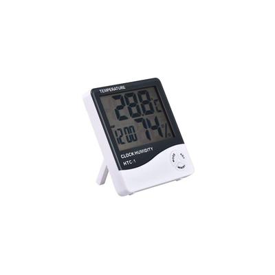 包邮HTC电子温湿计带线探头室内外婴儿时钟闹钟双温度带吸盘
