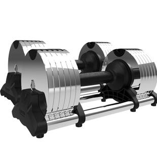 乔森快速调节哑铃男士健身家用纯钢电镀组合套装力量器材练习臂肌