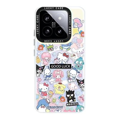 MASFEIL × 三丽鸥贴纸适用小米17Pro手机壳磁吸带支架小米15保护套13全包14高级感vivox100Pro防摔新款Ultra