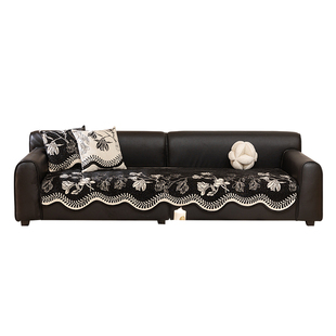 异形四季通用沙发垫轻奢高级感固定防滑垫子2026新款真皮专用盖巾