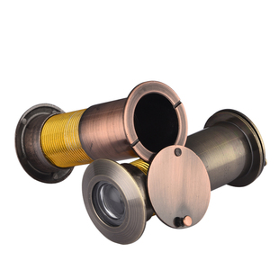 防盗门猫眼门镜门铃家用高清广角镜片 35通用金属防撬猫眼遮挡盖