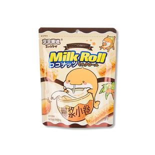 椰浆小卷手工蛋卷椰子椰奶鸡蛋酥脆饼干办公室解馋休闲零食小吃