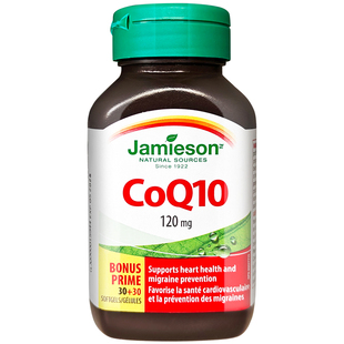 Jamieson健美生进口辅酶Q10胶囊熬夜心脏呵护q10成人中老年120mg