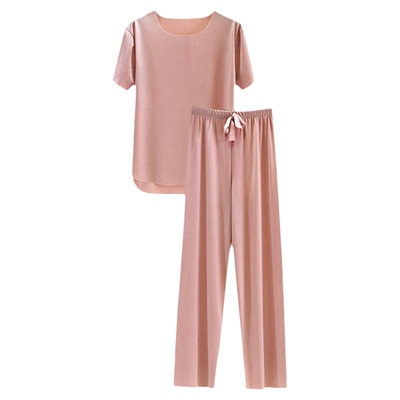 女冰丝无痕家居服睡衣