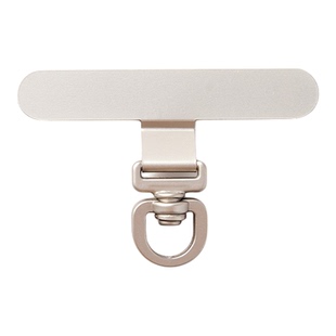 手机挂绳垫片不锈钢金属夹片挂链超薄旋转款贴片挂饰链挂钩防盗片