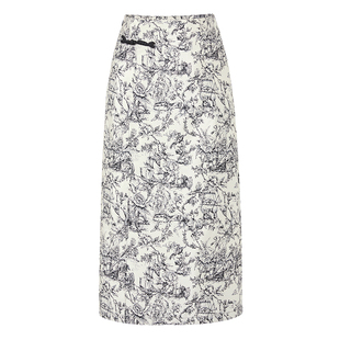 恩瑞妮商场同款2025秋季新款时尚百搭显瘦气质淑女半身裙女中长裙