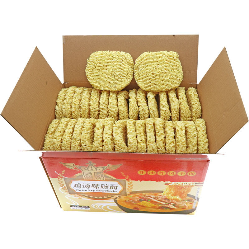 鸡汤味非油炸面饼整箱方便面面条