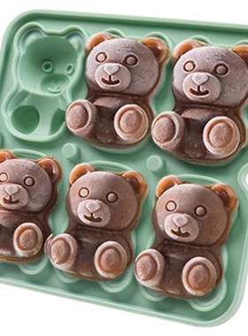 小熊硅胶冰格食品级硅胶