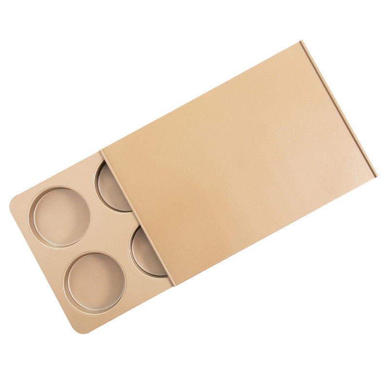 烤喜饼模具带盖6连英式麦芬麦满分日式红豆包烤盘汉堡胚面包模具