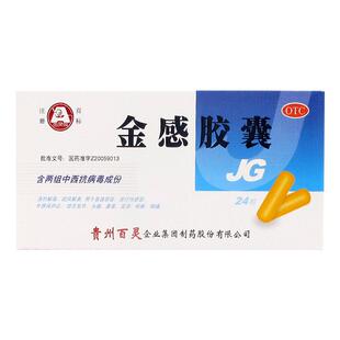 【百灵鸟】金感胶囊24粒/盒 普通感冒流行性感冒发热头痛鼻塞流涕