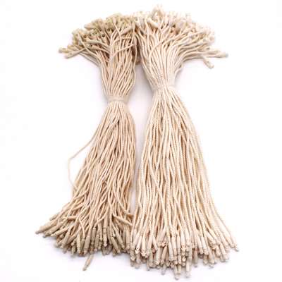 子母扣全棉三股杏色吊牌绳