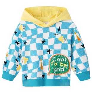 安奈儿男童卫衣连帽儿童打底衫秋季宝宝洋气长袖内搭