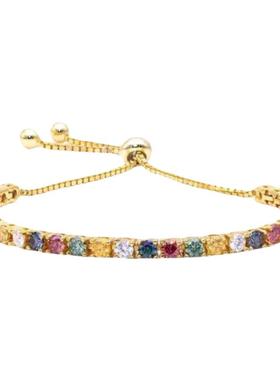 时尚黄金高级感彩钻手链