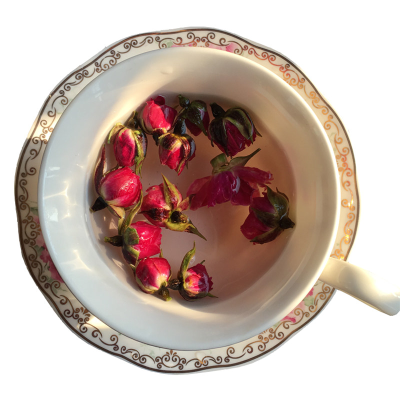 云南金边玫瑰花茶 精选金边花蕾花草茶干花 小巧可爱正品包邮