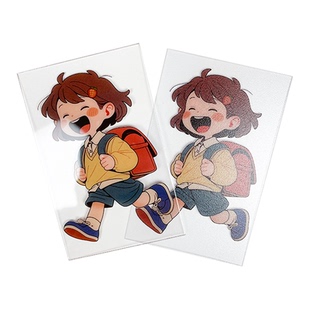 颖蝶拍立得透卡来图定制PVC亚克力胶片PET歌词书签票根二次元动漫周边定做自印自制异形明信片印刷打印彩白彩