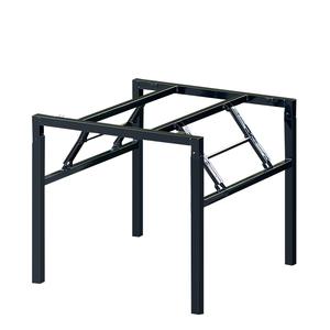 正方形桌架子铁 折叠桌腿支架加厚 方型桌子架桌子腿 餐台脚 桌脚