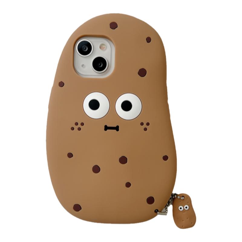可爱卡通土豆适用iphone15promax手机壳苹果14趣味新款13promax硅胶女款16pro保护套12防摔11全包软壳男17air
