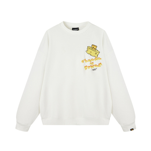 Dangerouspeople薛之谦dsp芝士字母印休闲宽松时尚百搭潮圆领卫衣