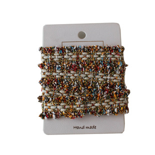 cottontime 秋冬新花呢小香风织带 质感混织装饰辅料裙边袋口撞色