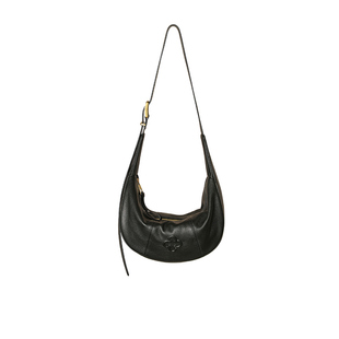 CASSILE卡思乐腋下牛角包2026新款羊皮高级小众饺子包单肩斜挎包