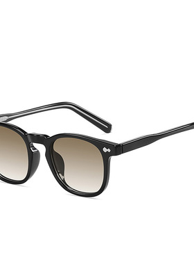 镁作装饰小方框日系情侣偏光墨镜