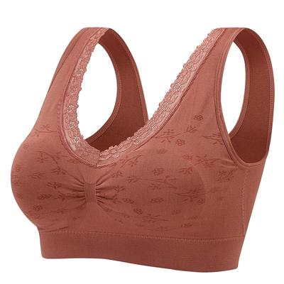 妈妈背心式文胸带胸垫一体美背