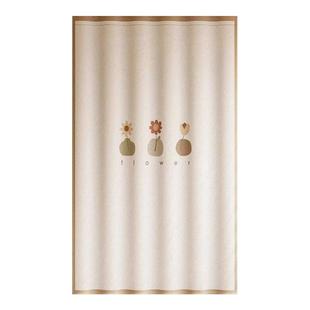 衣柜间遮挡帘无门防尘免打孔衣帽间门帘滑轨杂物柜子衣柜帘布帘子