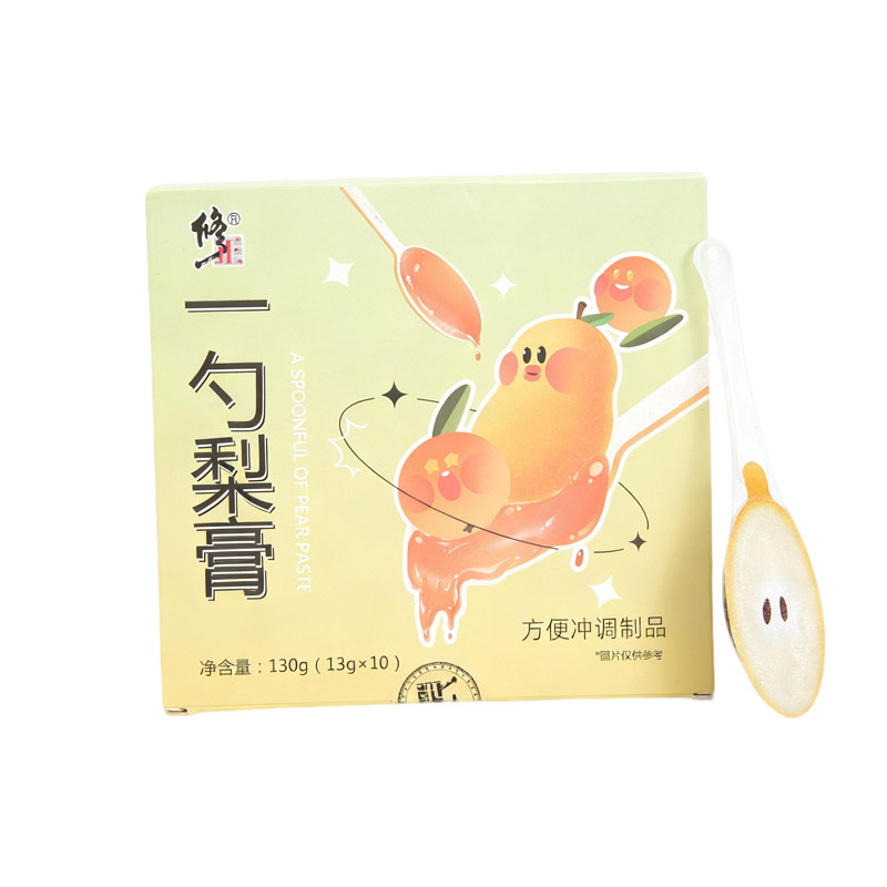 修正枇杷秋梨膏润肺止咳一勺梨膏