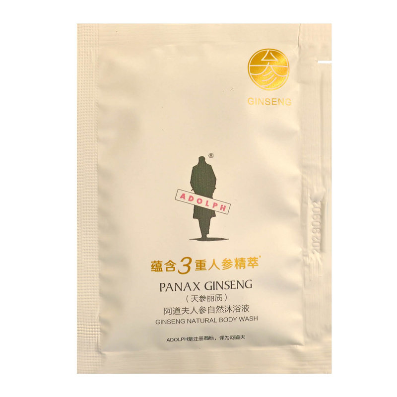 阿道夫人参自然沐浴露10ml小包装
