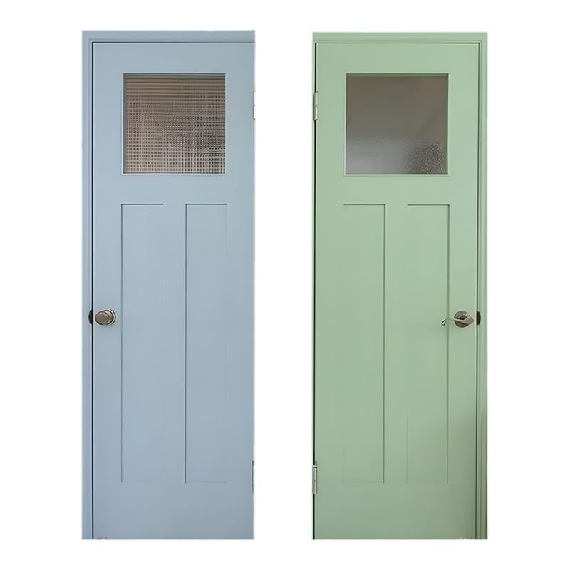 卧室门厕所卫生间厨房门教室对开法式门室内门木门彩色平开门定制
