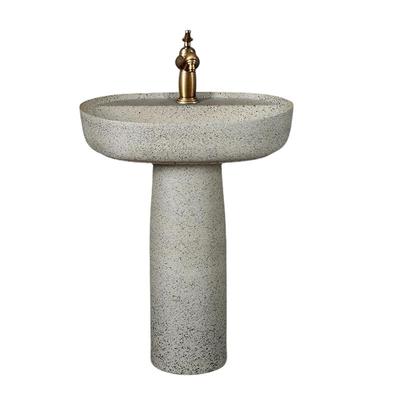 户外庭院洗手盆民宿侘寂风一体盆