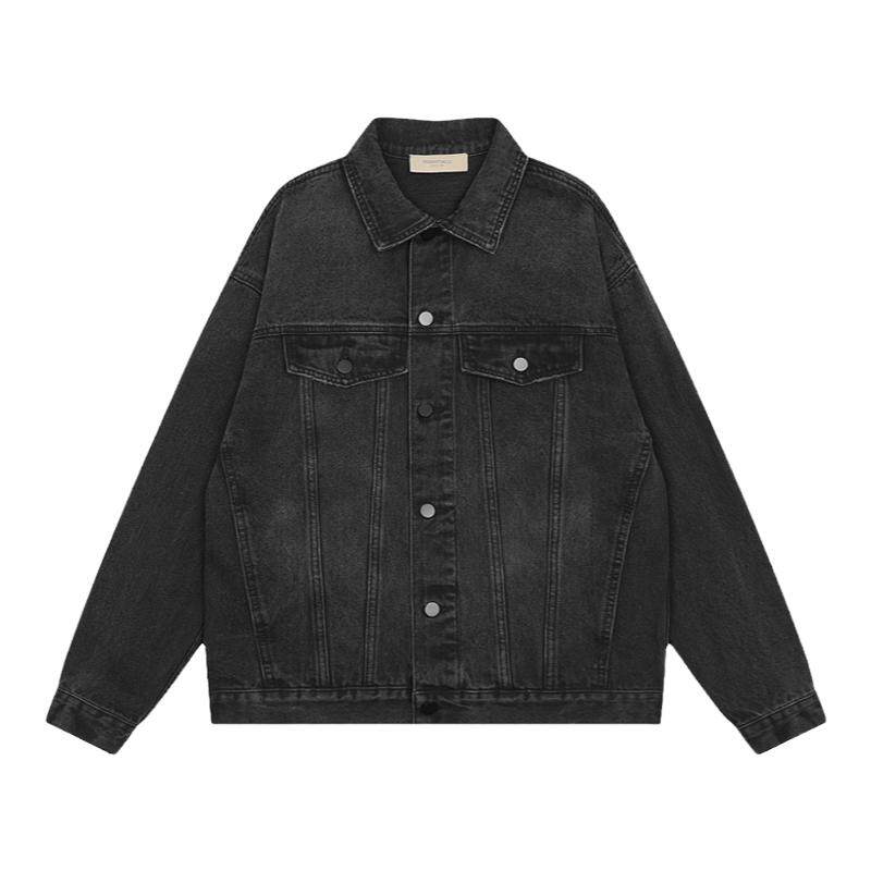 FEAR OF GOD FOG复线ESSENTIALS水洗做旧高街宽松牛仔夹克外套潮