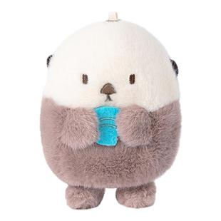 多爱原创可爱水獭毛绒玩具办公学习桌伴玩偶企鹅安抚手偶学生礼物