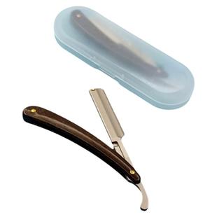 理发店刮胡刀老式剃须刀手动美发刮刀修面刀剃头刀片刀架双面老款