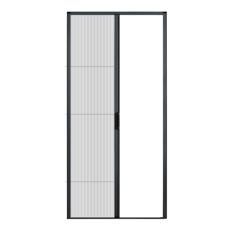 加厚铝合金隐形折叠纱门免打孔推拉伸缩沙窗网门帘防蚊虫家用纱门