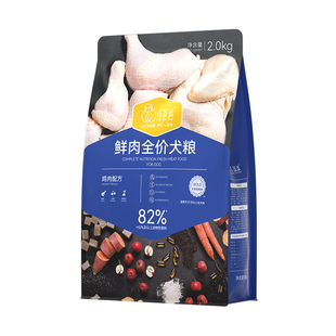 【不吃包退】汪爸爸鲜肉全价鸡肉后生元狗粮泰迪柯基幼成犬旗舰店